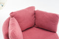 029 Teddy Fabric Swivel And Storage Chair With Back Cushion For Living Room,Dark Pink Dark Pink Primary Living Space Modern Foam Teddy