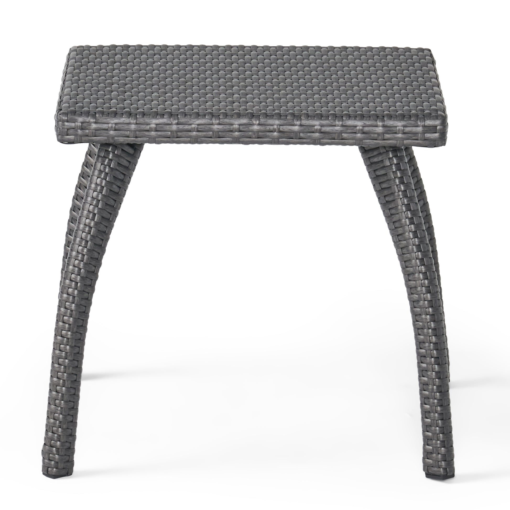 Honolulu Brown Side Table Grey Rattan