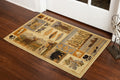 Woodland Gc Rst5101 Multi 2 Ft. 7 In. X 7 Ft. 3 In. Lodge Area Rug Cream Polypropylene