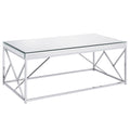 Evelyn 3 Piece Table Set Chrome Chrome Iron