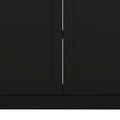 Zurich Cabinet Set, Two Shelves Black Black Particle Board