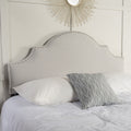 Queen&Full Sized Headboard Queen Light Grey Fabric