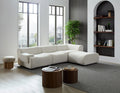 Wks8W White, Strong And Durable Fabric, 4 Free Sectional Sofa, High Density Sponge And Solid Wood Frame White Fabric 4 Seat