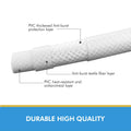 Pvc Shower Hose 59 Inches Extra Long Smooth Handheld Shower Hose Flexible Anti Kink Handheld Shower Head Hose With Brass Spin Inner Core White White Plastic