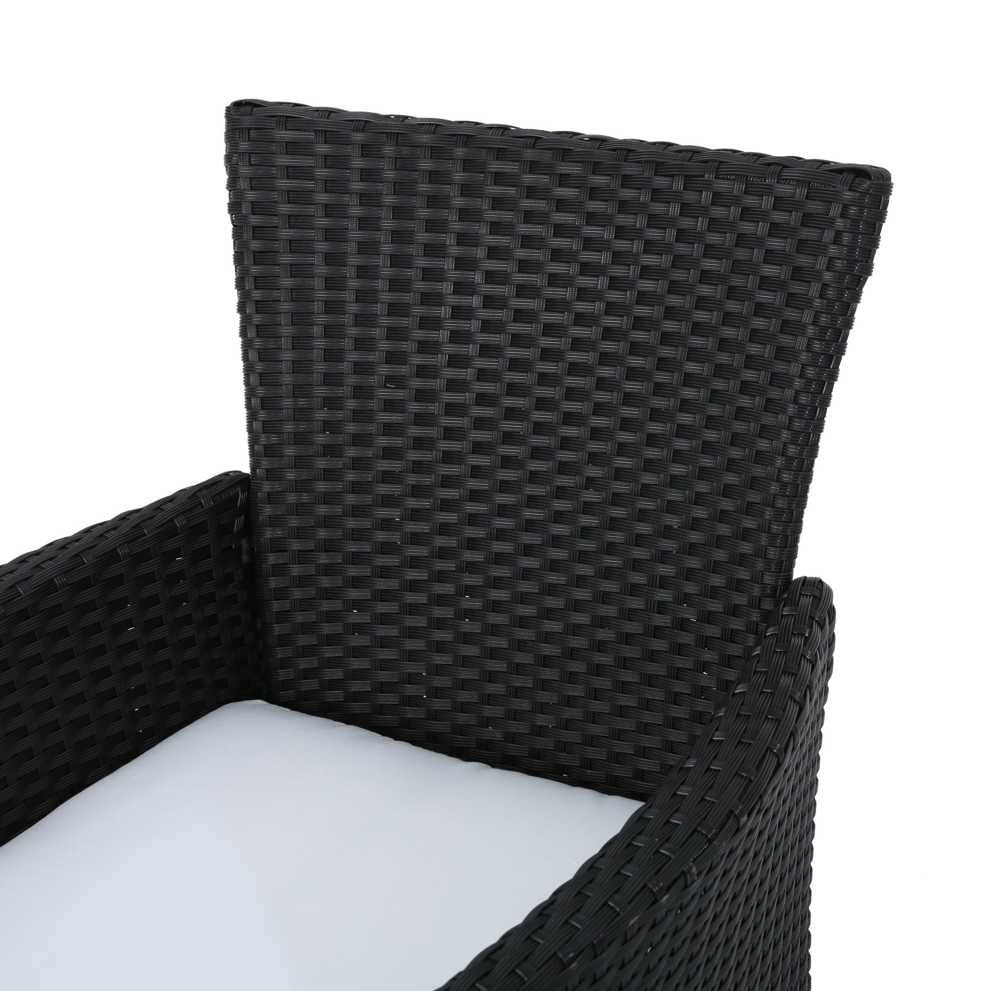 Malta Dining Chair Set Of 2 Black Wicker