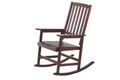 Acacia Indoor Rocking Chair, Outdoor Solid Wood Patio Furniture Style Brown Brown Acacia Wood