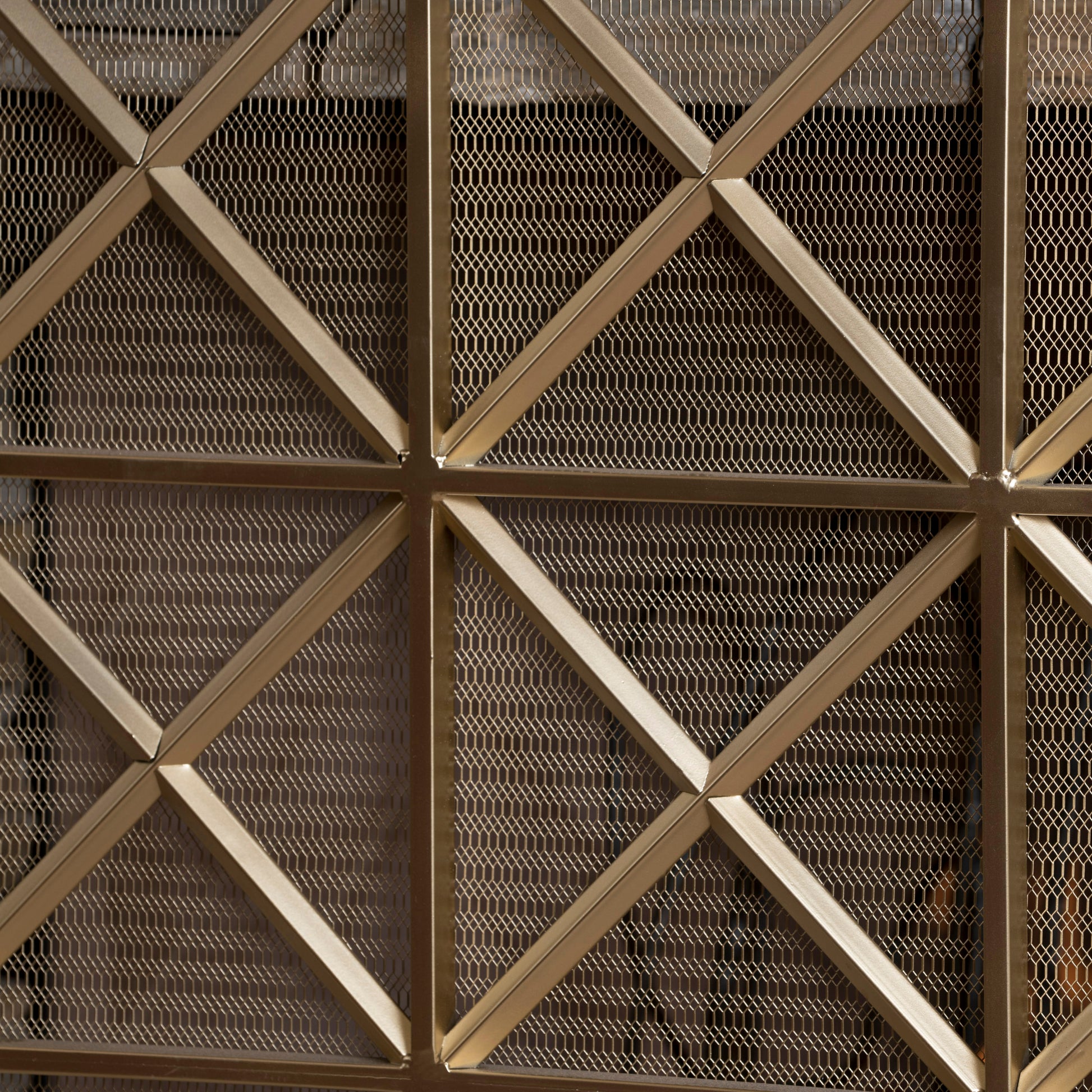 Fire Screens Gold Iron