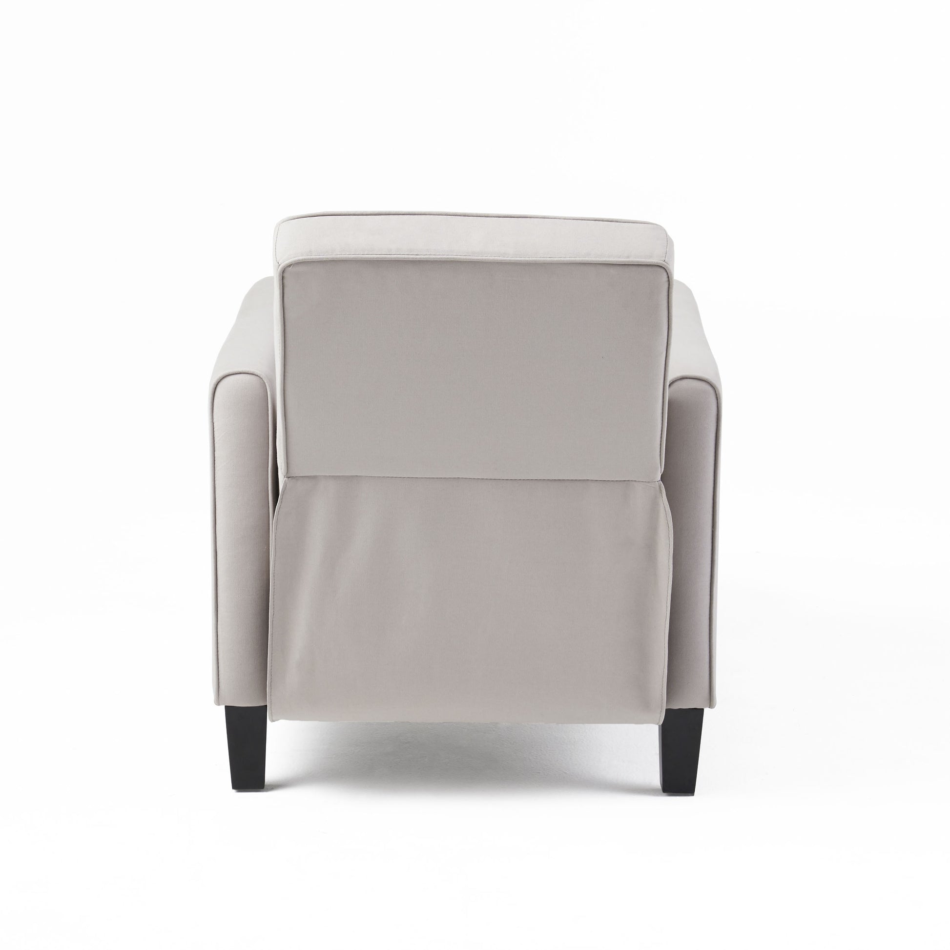 Grey Linen Push Back Chair For Elegant Home D Cor Grey Fabric