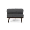 Chaise Lounge Charcoal Fabric