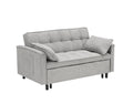 54.30 Inch Double Two Seat Casual Sofa With Pull Out Bed, Living Room Furniture, Light Grey Gray Corduroy 2 Seat