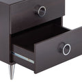 Elms Espresso Finish Accent Table Espresso Synthetic Wood