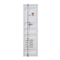 White Wardrobe With Full Length Container Lock White Bedroom Metal