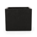 Outdoor Large Square Mgo Planter Black Magnesium Oxide