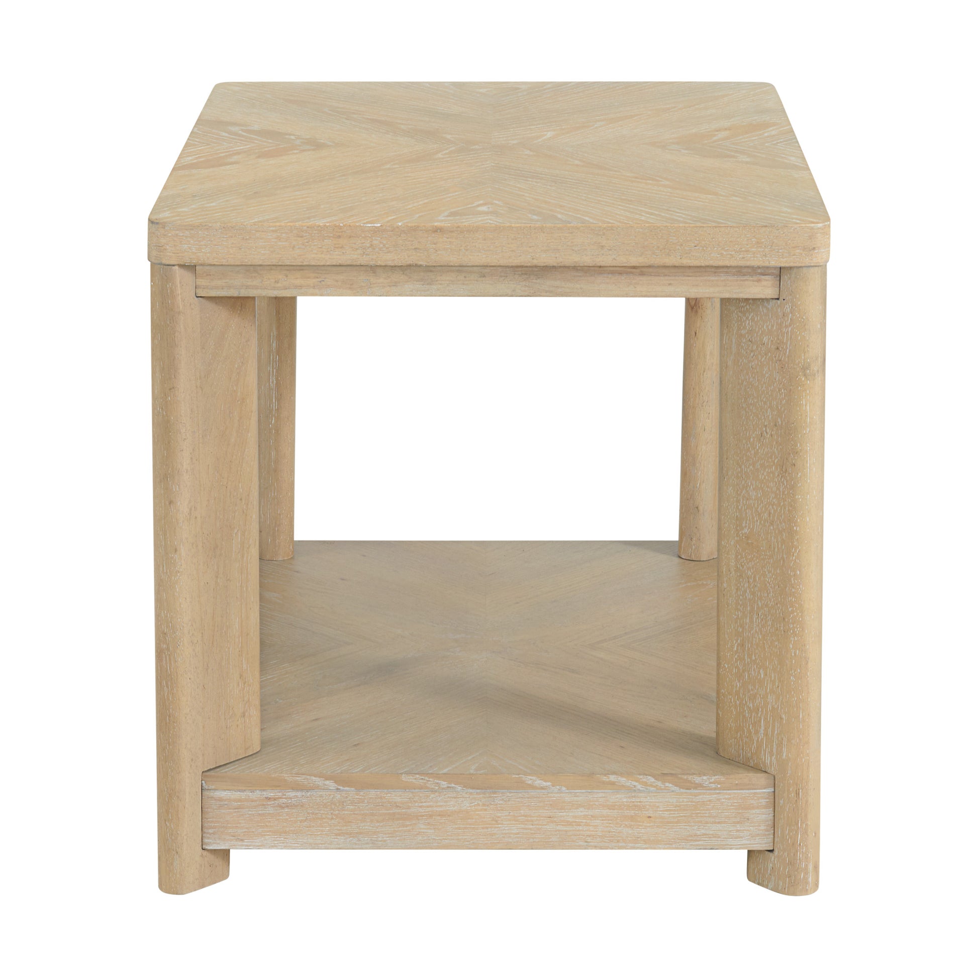 C Tan End Table Tan Solid Wood