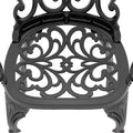 Cushions In Random Colors 3 Piece Set Of Cast Aluminum Patio Furniture With Cushions Yes Complete Patio Set Black Seats 2 Rust Resistant Frame Water Resistant Cushion Garden & Outdoor Complete Patio Sets Aluminium