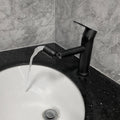 Bathroom Faucet,Single Handle Bathroom Vanity Sink Faucet Matte Black Stainless Steel