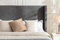 Same As B083P152031 Harper Tall Headboard Upholstered Bed 54