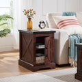 Farmhouse Coffee Table & End Table Barn Design Center Table Rustic Cocktail Table With Hinged Lift Top And End Table Oak Mdf
