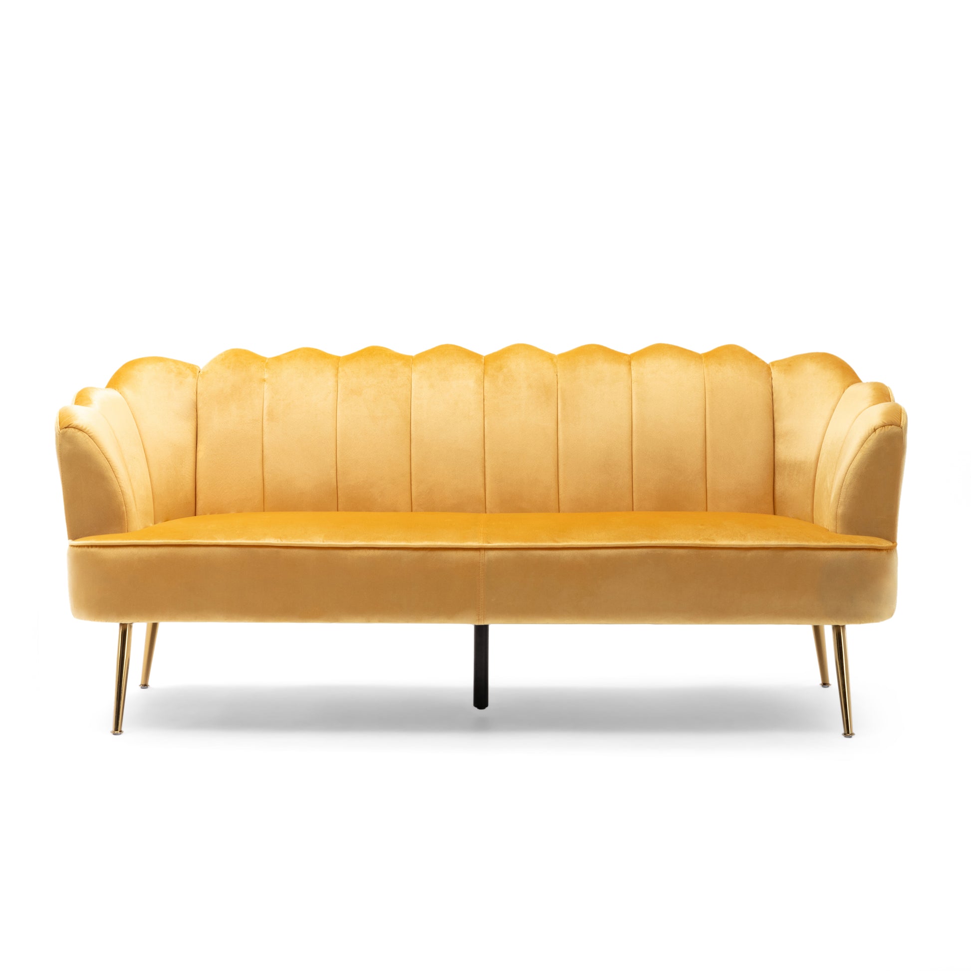 3 Seater Sofa Honey Velvet