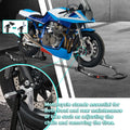 Motorcycle Stand 850Lb Sport Bike Front & Rear Wheel Lift Swingarm Paddock Stands Black,U L Black Steel