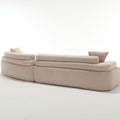Unique Modeling Design,Upholstered Indoor Furniture,Foam Filled Sleeper Sofa Bed For Living Room,Bedroom,3 Colors Khaki Primary Living Space Modern Foam Polyester 4 Seat