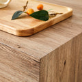 Modern Three Piece Coffee Table.Elevate Your Living Space With This Modern Mdf Coffee Table That Showcases Smooth, Light Wood Color Texture Patterns. Stylish Design. Wood Mdf
