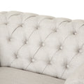 Chaise Lounge Beige Fabric