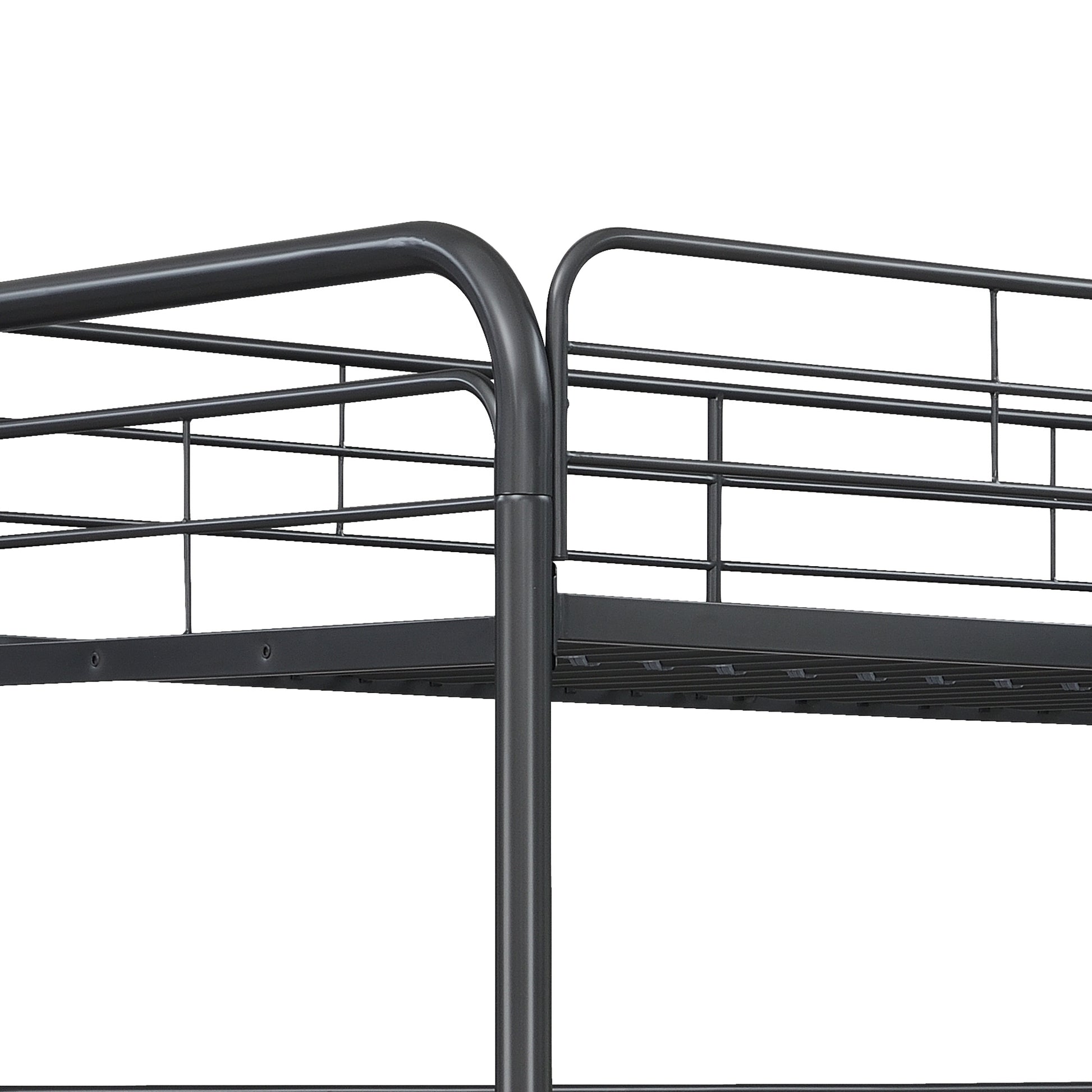 Furniture Triple Bunk Bed, Twin Twin Twin, Black Twin Black Metal