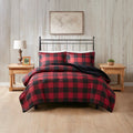 Faux Wool To Faux Fur Down Alternative Comforter Set King Multicolor Polyester
