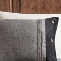 7 Piece Faux Suede Comforter Set Grey Cal King California King Grey Polyester