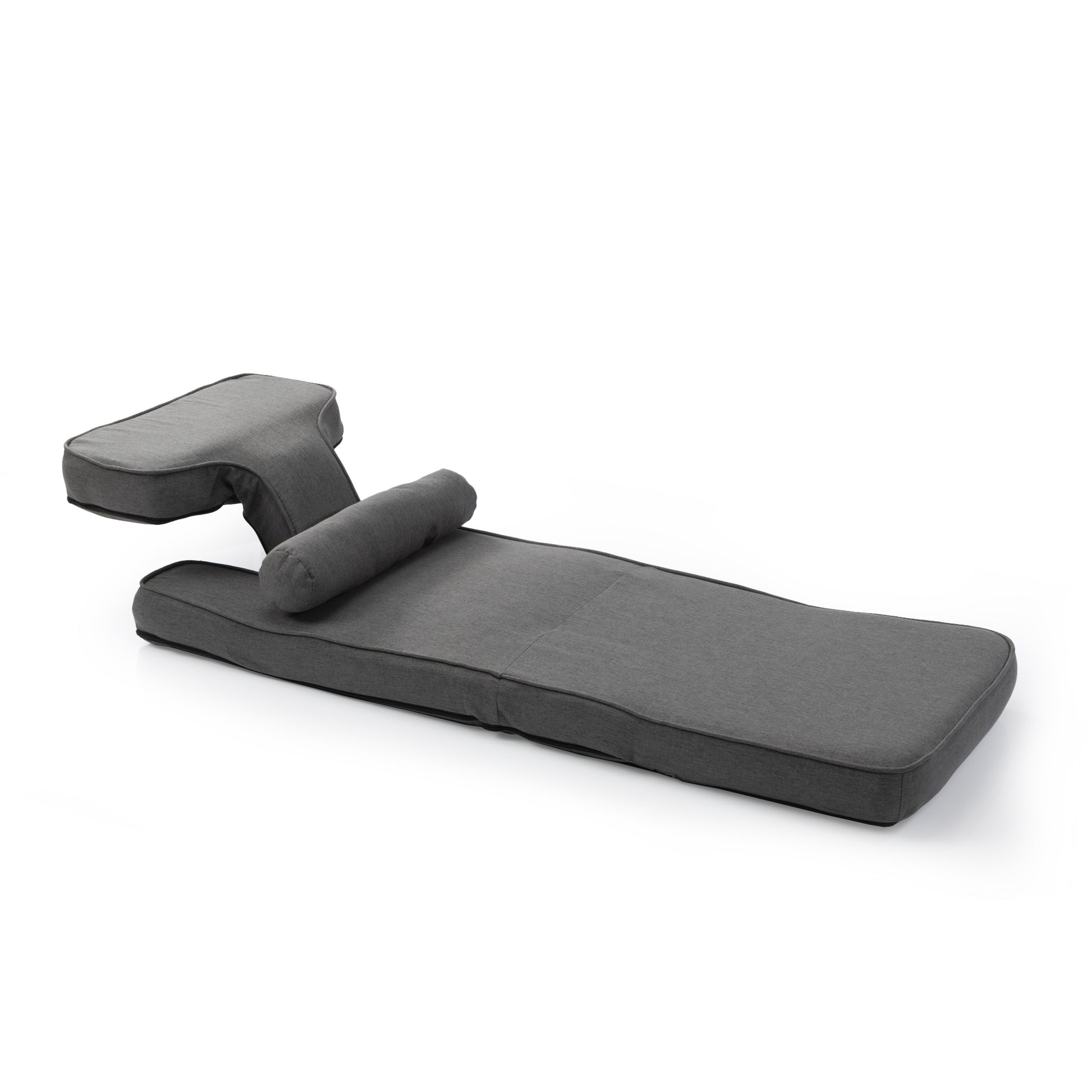 Convertible Sofa Bed With Detachable Cove Gray Gray Cotton