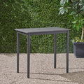 Outdoor Minimalist Acacia Wood Rectangle Bar Table Dark Gray Dark Gray Garden & Outdoor Minimalist Acacia Wood