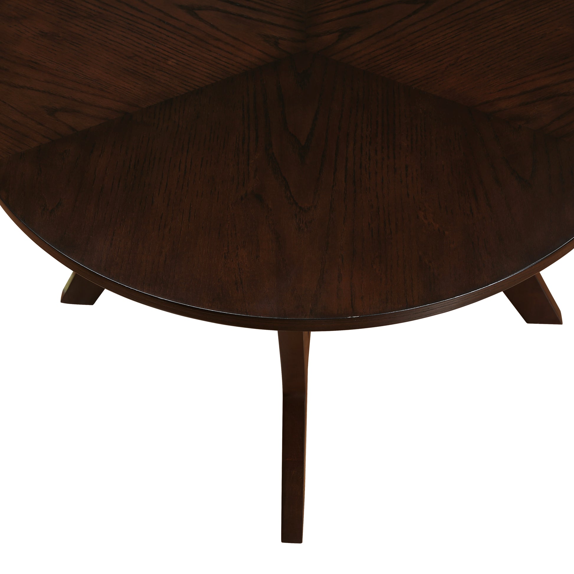 32Inch Wood Round Coffee Table For Living Room,Mid Century Farmhouse Circle Wooden Coffee Tables For Apartment, Easy Assembly, Espresso Espresso Rubber Wood