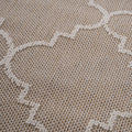 4X6 Ivory Trellis Indoor Outdoor Area Rug Ivory Polypropylene