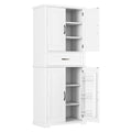 Bathroom Storage Cabinet With Multi Functional Storage Space, Drawer With Slide Rails, Adjustable Shelf, White White Mdf