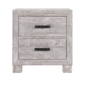 Rover Grey Nightstand Gray Solid Wood Mdf