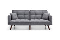 Sofa Bed Sleeper, Large Size, Usb Charging Port, Chenille Fabric Folding Futon Recliner For Living Room Furniture Apartment Bedroom Office Small Spaces Dark Gray Brown Chenille Wood Primary Living Space Medium Soft Tufted Back Modern Rubberwood Square