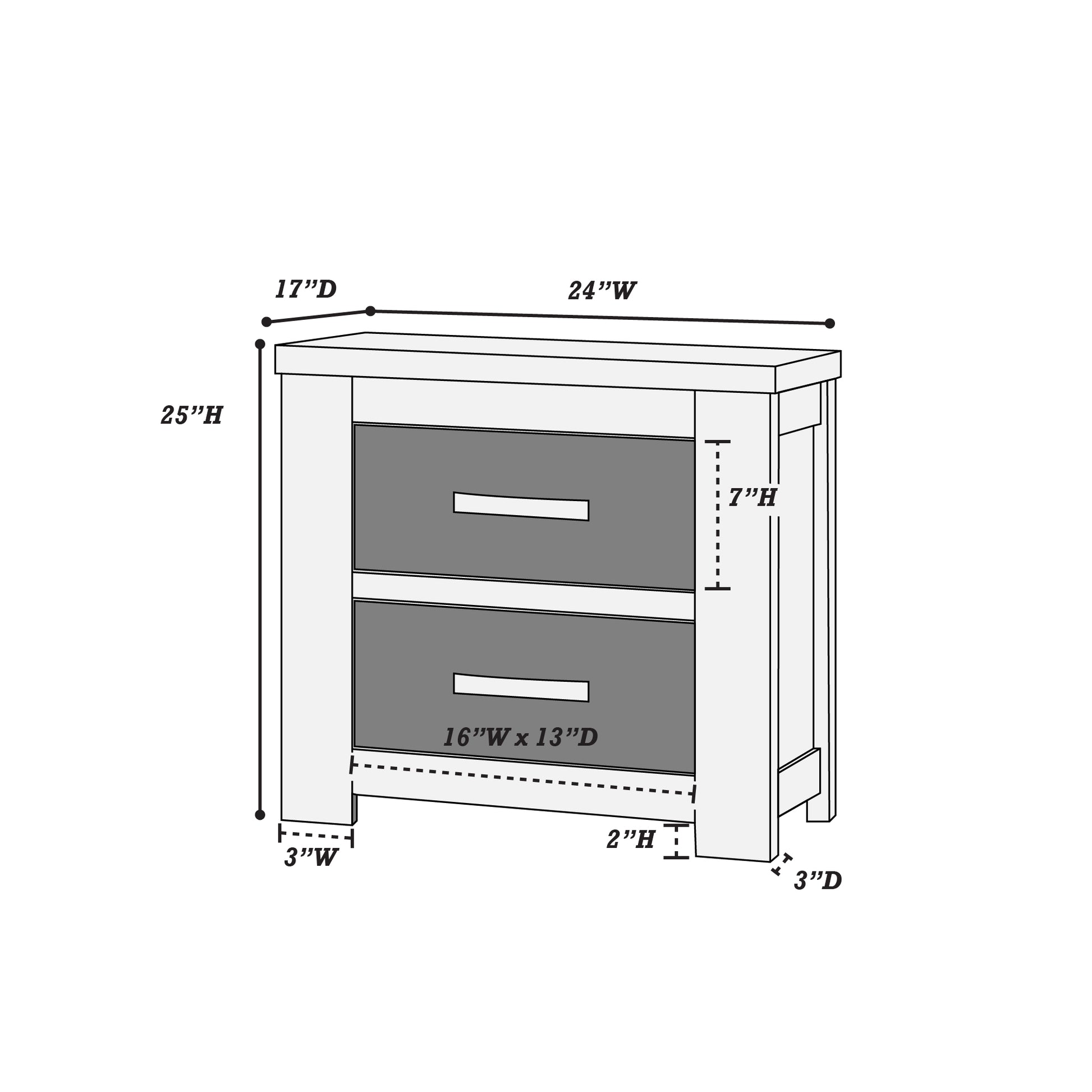 Bedroom Furniture Rustic Light Grey Simple 1Pc Nightstand 2 Drawers Bed Side Table Solidwood Light Grey 2 Drawers Bedroom Bedside Cabinet Modern,Transitional Pine Drawers Particle Board Mdf,Solid