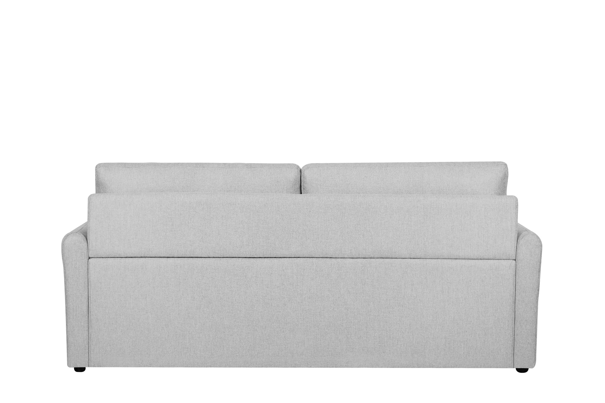 Queen Size Sleeper Sofa Pull Out Bed, Convertible Sofa Bed Couch 2 In 1, With Foam Mattress For Living Room, Dark Grey Light Grey Fabric 3 Seat