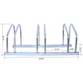 3 Bikes Floor Bike Stand, Bike Parking Rack Garage Bike Storage Stand Indoor Outdoor 22 28