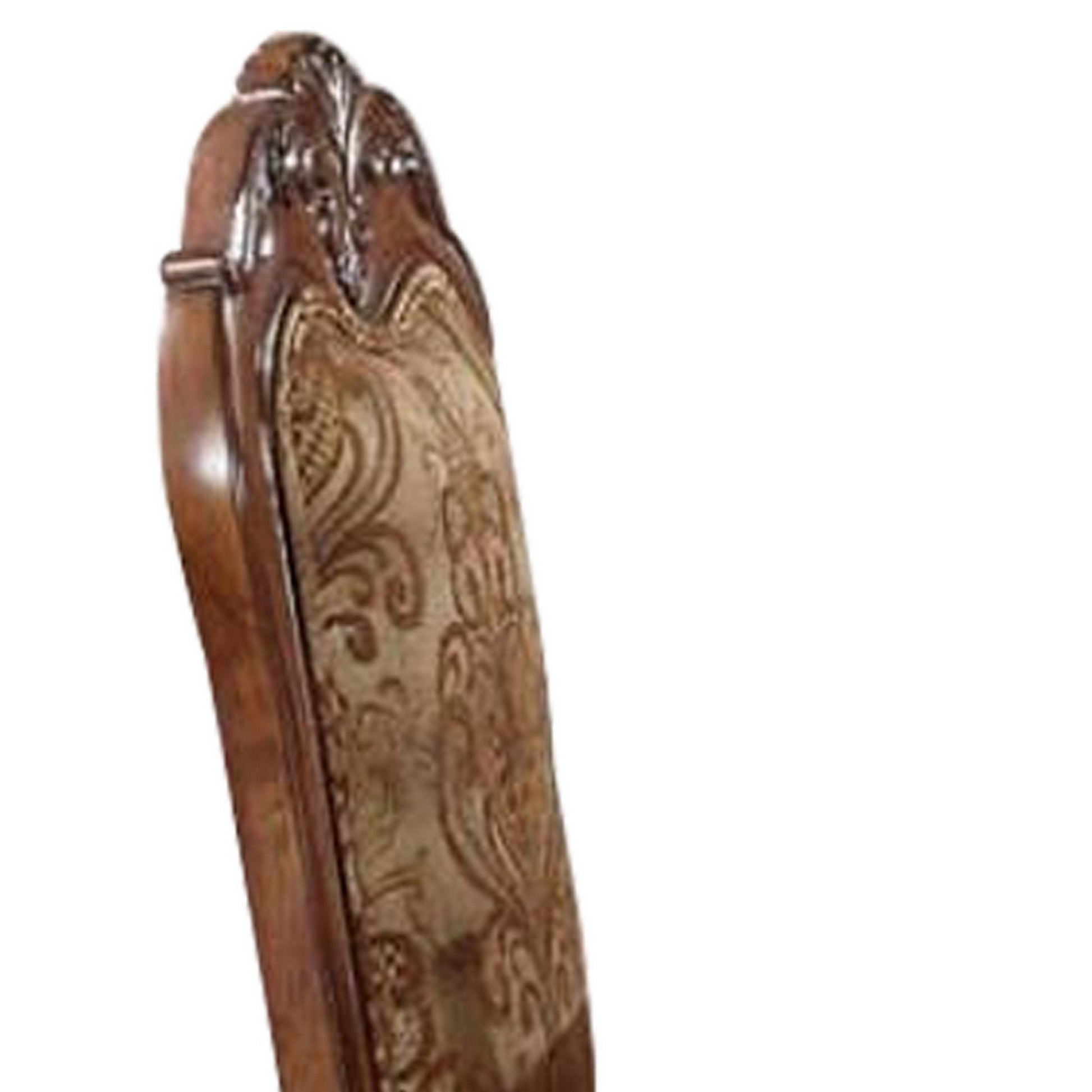 Wooden Counter Height Chaircherry Oak Brown, Set Of 2 Brown Wood