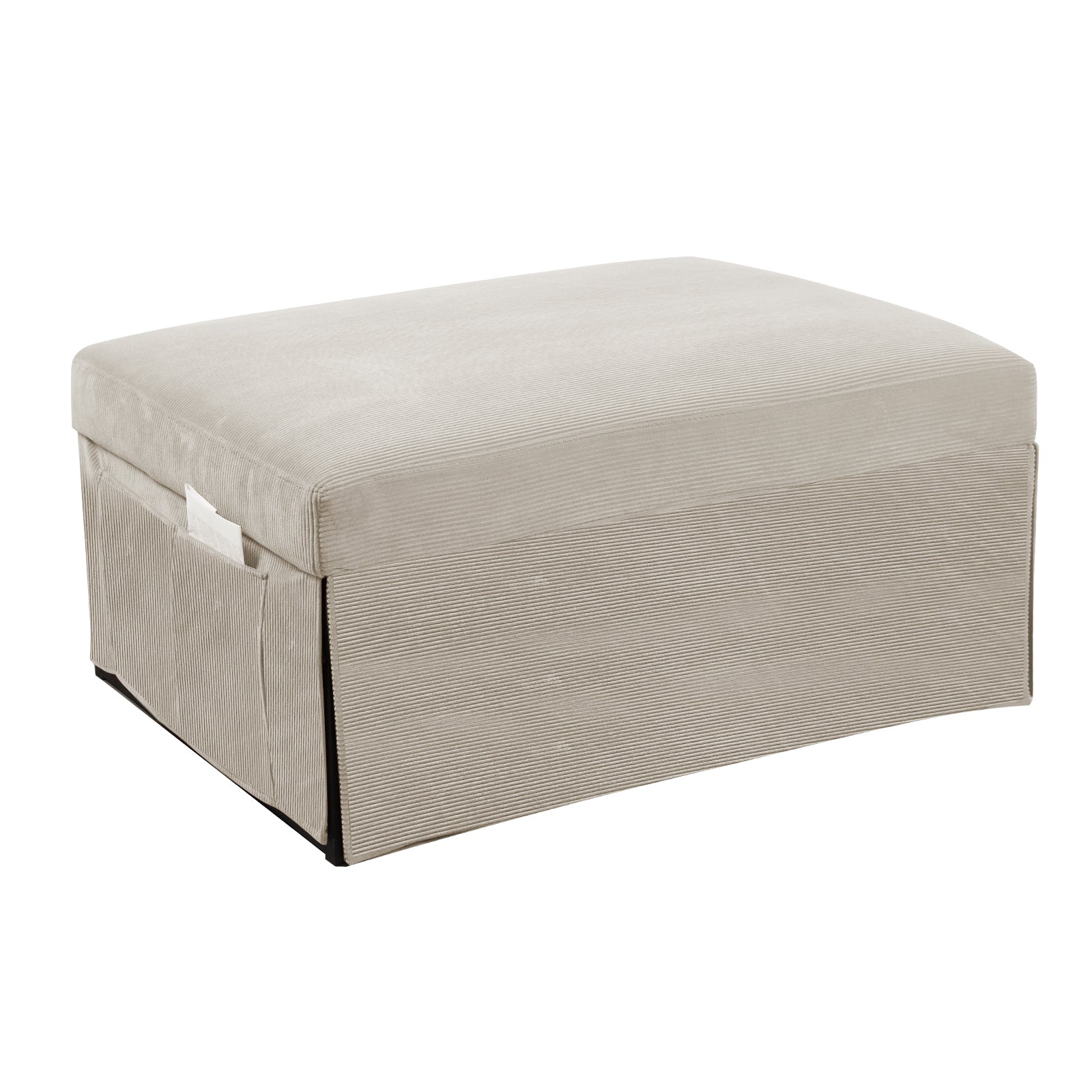 Modern Corduroy Sofa Bed,Couch Chair,Sleeper Bed,Small Lounge Sofa W Reclining Backrest,Furniture For Living Room,Bedroom,4 In 1 Convertible Sleeper Sofa Bed, White White Corduroy 1 Seat