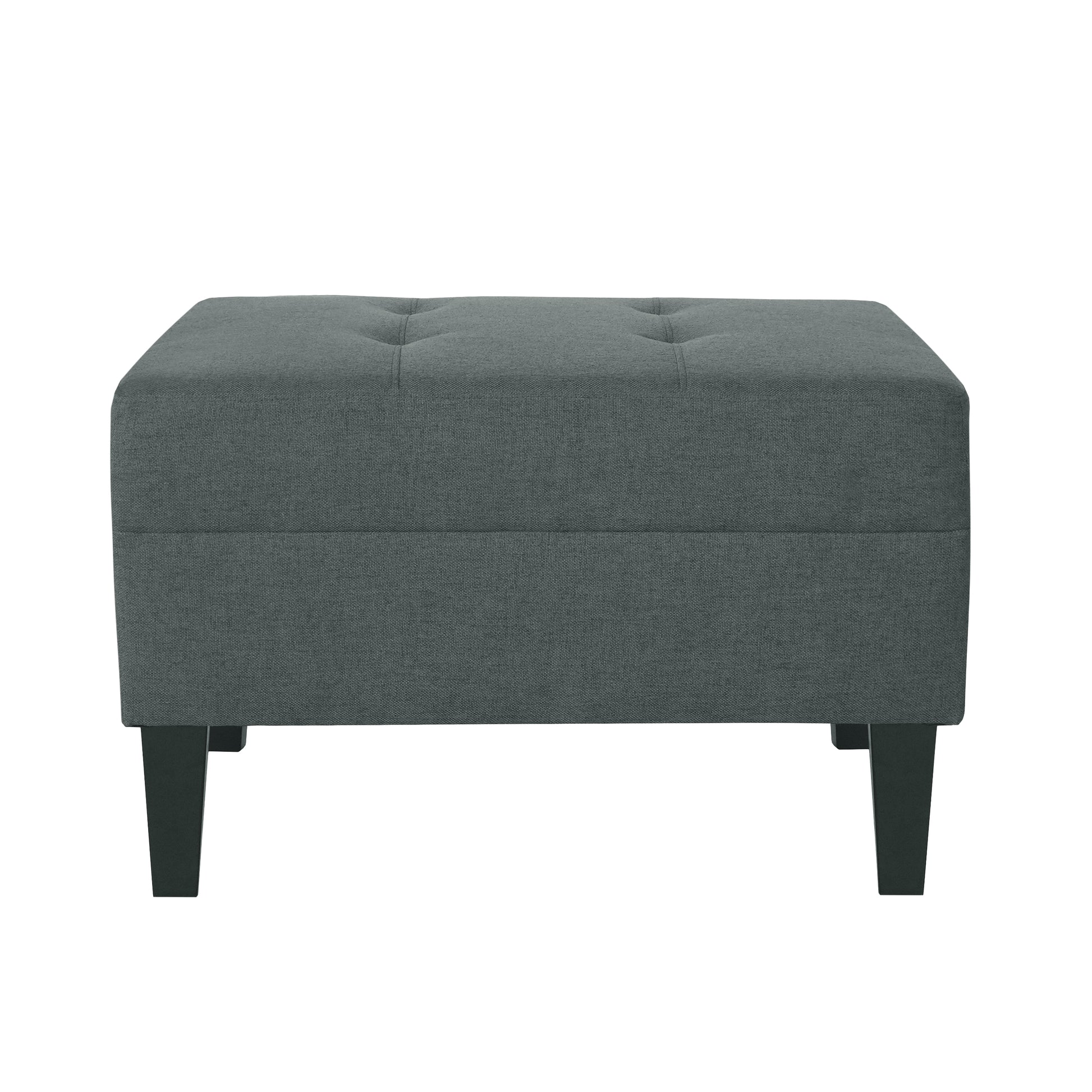 Ottoman Dark Gray Fabric