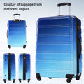 Hardshell Luggage Sets 3 Piece Gradient Color Expandable Suitcase With Spinner Wheels And Tsa Lock Lightweight 20