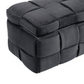 Coolmore Storage Ottoman,Bedroom End Bench,Upholstered Fabric Storage Ottoman With Safety Hinge, Entryway Padded Footstool, Ottoman Bench For Living Room & Bedroom Black Black Velvet Bedroom Black Rubberwood Internal Storage Foam Velvet