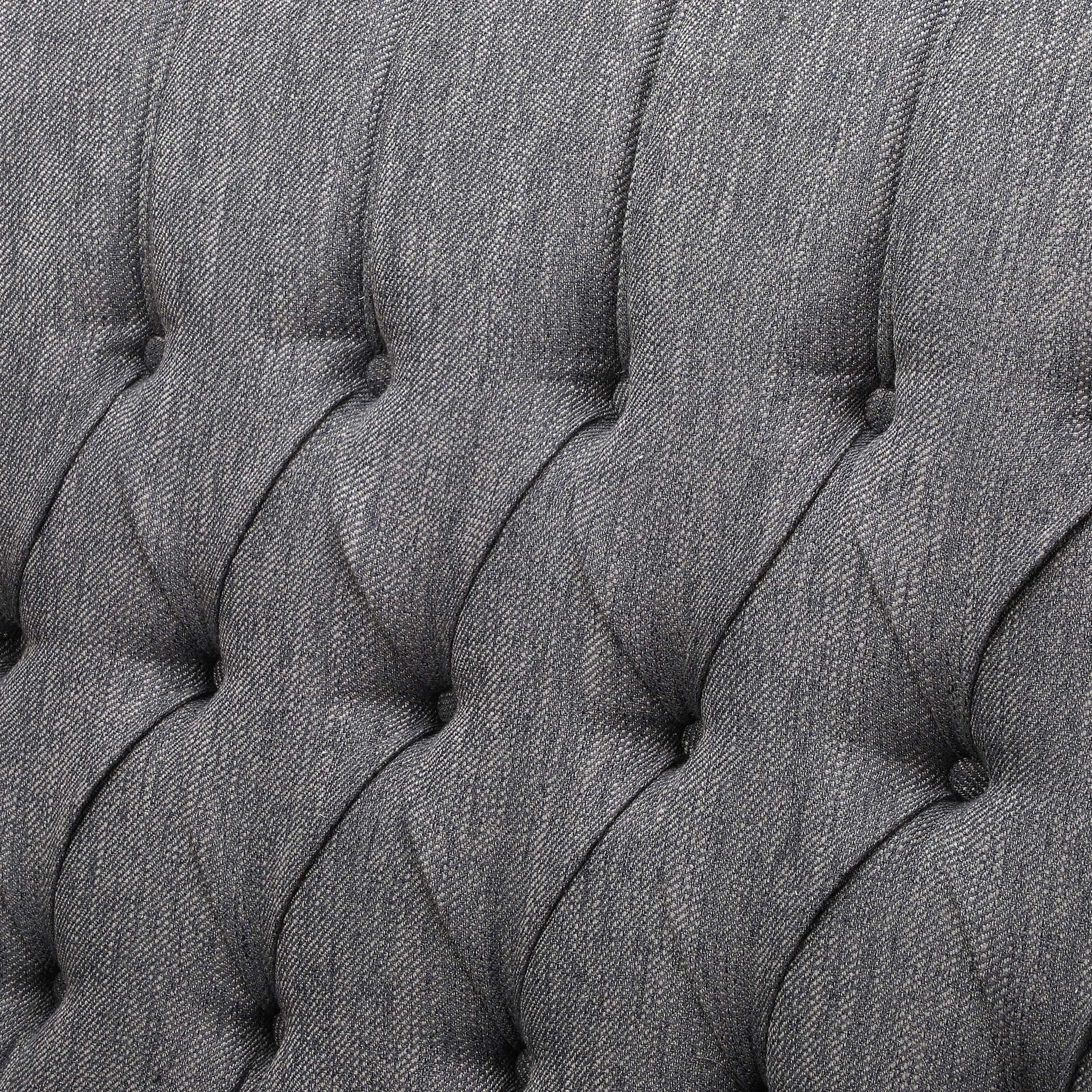 One And Half Seater Recliner Charcoal Fabric