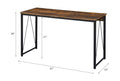 Zaidin Weathered Oak& Black Finish Writing Desk Oak Synthetic Wood