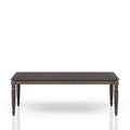 Deep Coffee Expandable Dining Table Coffee Solid Wood Mdf