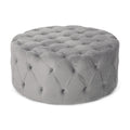 Ottoman Grey Velvet