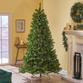 7' Noble Hinged Tree With 500 Clear Lights Ul,Dia:48